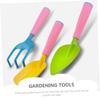 Hohopeti Funny Shovel Rake Set Boys and Girls Garden Tools Mini Tool Set for Boys and Girls' Playtime Outdoor Planting Fun view 3