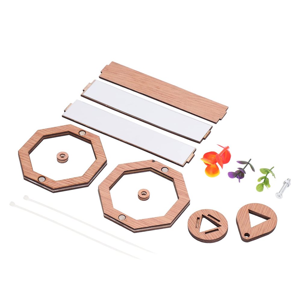 Aoaoy DIY Kaleidoscope Set ForDevelop Creativity and The Imagination with a Safe, Stable, Rotating Beech Kaleidoscope for