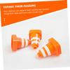 ERINGOGO 6pcs Boys and Girls Roadblock Toys Set Safety Traffic Cone Toys Mini Orange Cones for Simulation Traffic Sign view 4