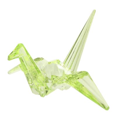 TOYANDONA Transparent Acrylic Origami Crane Decoration Sleek Animal Table Ornament for Home Parties and Boys and Girls Birthdays Adorable Figurine