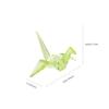 TOYANDONA Transparent Acrylic Origami Crane Decoration Sleek Animal Table Ornament for Home Parties and Boys and Girls Birthdays Adorable Figurine view 2