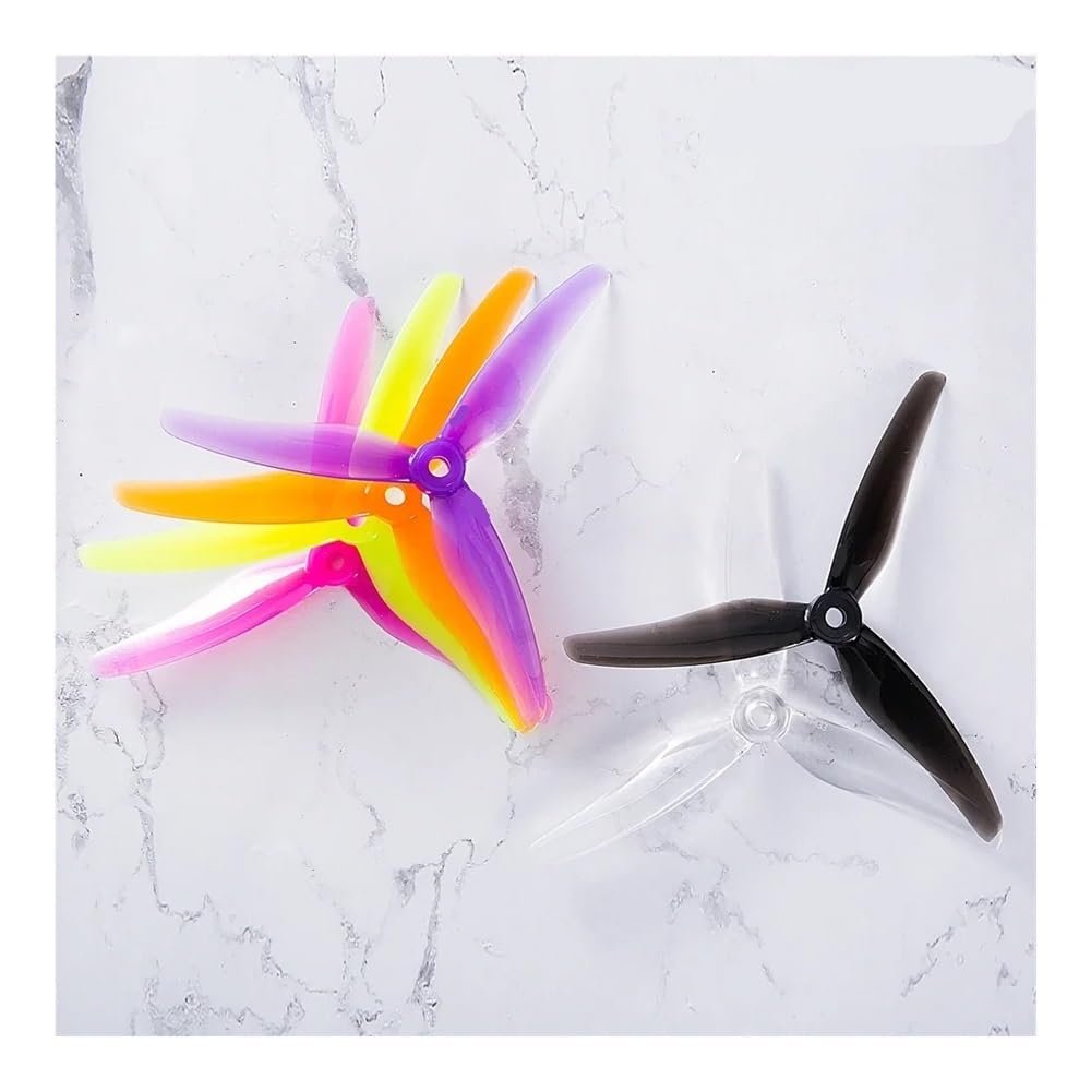 10Pairs(10CW+10CCW) Fit for Gemfan Hurricane 51433 5.1X3.5X3 3-Blade Propeller(10Pairs Pink)