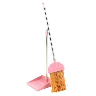 BESTOYARD 1set Miniature Broom and Dustpan Dollhouse Cleaning Tools Decor for Micro Landscapes DIY Crafts for Halloween Witch Dolls
