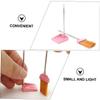 BESTOYARD 1set Miniature Broom and Dustpan Dollhouse Cleaning Tools Decor for Micro Landscapes DIY Crafts for Halloween Witch Dolls view 3