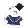 BESTYASH 1set Graduation Gown Outfit for Plush Dolls Replaceable Graduation Bear Clothes Cap and Certificate Creative Dress up Costume for Special Celebrations view 2
