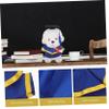 BESTYASH 1set Graduation Gown Outfit for Plush Dolls Replaceable Graduation Bear Clothes Cap and Certificate Creative Dress up Costume for Special Celebrations view 3