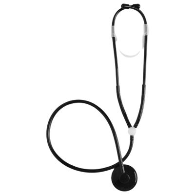 Riismen Interactive Stethoscope Toy for Kids, Doctor Pretend Play Set with Functional Design, Educational Birthday Gift Black One Size