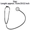 Riismen Interactive Stethoscope Toy for Kids, Doctor Pretend Play Set with Functional Design, Educational Birthday Gift Black One Size view 4