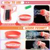 ShinyRelief 4 Pack Wedding Bubble Guns 32 Holes with Light, Bottles Solution, Romantic Bubble Maker for Outdoor Ceremony, Wedding Party Favors, Photo Props, Reception Entertainment (Pink) view 4