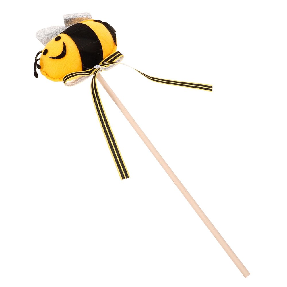 DOITOOL Birthday Decorations for Girl Fairy Rod Wooden Bee Wand Pp Wand Cotton