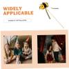 DOITOOL Birthday Decorations for Girl Fairy Rod Wooden Bee Wand Pp Wand Cotton view 3