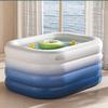 4-Layer Inflatable Swimming Pool Outdoor Pet & Kids Pool No Installation/Quick Inflatable Includes Patches for Outdoor Backyard Beach Garden(A,1.2m/4ft) view 2