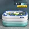 4-Layer Inflatable Swimming Pool Outdoor Pet & Kids Pool No Installation/Quick Inflatable Includes Patches for Outdoor Backyard Beach Garden(A,1.2m/4ft) view 3