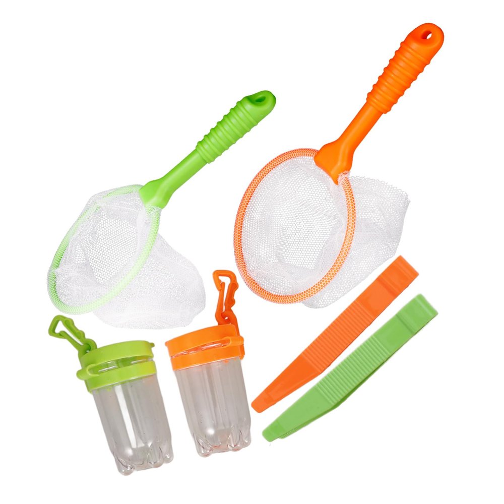 Kisangel Catcher Kit for Boys and Girls Portable Butterfly Habitat Net Mesh Cage Observation Bottle and Tweezers Nature Observation Exploration Tool