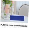 ARTIBETTER Box Plastic Coin Storage Trading Coin Collection Supplies Coin Holders for Collectors Coins with Lids Coin Case Storage Holders Storage Containers Coin Storage Case Navy view 4