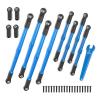 8pcs Metal Push Rod Toe Links Turnbuckle 5319X 5338R for 1/10 Traxxas Summit Revo 3.3 RC Car Upgrade Parts Accessories D251(Red) view 3