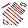 8pcs Metal Push Rod Toe Links Turnbuckle 5319X 5338R for 1/10 Traxxas Summit Revo 3.3 RC Car Upgrade Parts Accessories D251(Red) view 4