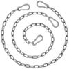 2 Pack Hanging Swing Chain with 4 Carabiners 44in, 660LB Capacity Heavy Duty Hammock Hardware Kit for Punching Bags, Swing Chairs, Indoor & Outdoor Gym (Silver, 44in, 2pcs) view 1