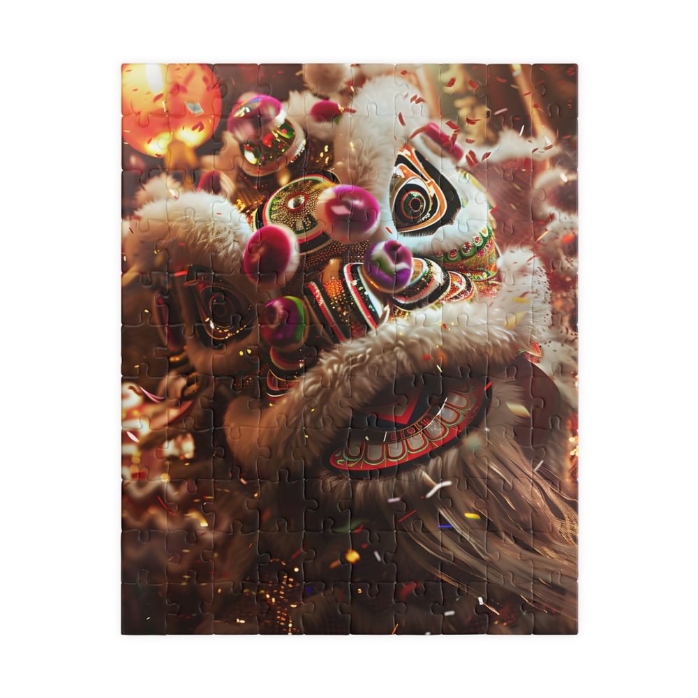 1000 - Piece Chinese Lion Dancer Puzzle - Chinese New Year, Holiday, Lion Dancer, Unique, Adult