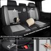 QUFEI Full Set Seat Covers for Chevy Trax 2015-2024 2025,Leather Car Seat Cover,Soft Seat Cushion Covers with Airbag,Waterproof Automobile Seat Protectors for Trax(Black Gray,Deluxe) view 2