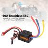 equlup 50x36x30.5mm/2x1.4x1.2in Brushless ESC, 60A Brushless ESC with 5.8V 3A BEC Output Electronic Speed Controller for 1/10 RC Truck Off Road Car Boat view 4