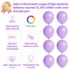 110pcs Pastel Purple Balloon 12 Inch, Pastel Purple Latex Balloons for Birthday Party Baby Shower Wedding(with 2 Ribbons). view 2