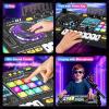 DJ Mixer for Kids, Toddler DJ Mixing Table with DJ Turntable, Game Mode, Light & Speed Control and Microphone, Gifts for 3 4 5 6 Years Old Boys Girls - Kid DJ Mixer Set view 3