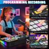 DJ Mixer for Kids, Toddler DJ Mixing Table with DJ Turntable, Game Mode, Light & Speed Control and Microphone, Gifts for 3 4 5 6 Years Old Boys Girls - Kid DJ Mixer Set view 4