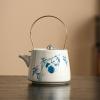 200Ml/7oz hand-painted ceramic panda beam teapot, single household Kung Fu tea set - Panda Play Beam Teapot view 3