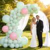 110pcs Pastel Green Balloon 12 Inch, Pastel Green Latex Balloons for Birthday Party Baby Shower Wedding(with 2 Ribbons). view 4