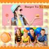 Drayear 54 Pieces Hamburger Yo Yo Toys Novelty Beginner Responsive Ball Bulk Plastic Burger Yo Yo Toy for Birthday Classroom Prizes Burger Party Favors Goodie Bag Fillers view 3