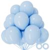 110pcs Pastel Blue Balloon 12 Inch, Pastel Blue Latex Balloons for Birthday Party Baby Shower Wedding(with 2 Ribbons). view 1