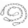 2 Pack 25in Hanging Swing Chain with 4 Carabiners, 550LB Capacity Hanging Kits Heavy Duty Hanging Chair Hardware for Hammock Swing Hanging Chair Punching Bags Sandbag Indoor Outdoor Yoga Gym (Silvery) view 1