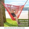 2 Pack 44in Hanging Swing Chain with 4 Carabiners, 660LB Capacity Hanging Kits Heavy Duty Hanging Chair Hardware for Hammock Swing Hanging Chair Punching Bags Sandbag Indoor Outdoor Yoga Gym (Black) view 3
