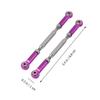 Kisangel 6pcs Adjustable Pull Rods for Rc Steering Linkage Compatible Racing Buggy Upgrade Parts view 2