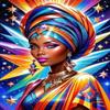 1000 PieceAdult and Youth Fantasy African Women Puzzles African American Fun and challenging,Portrait Themed Puzzles,Great Gift for Family and Friends Dimensions view 1
