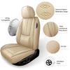 NCCLOVELY Car Seat Covers for Volvo S90 2017-2024 2025,Waterproof Leather Seat Covers 2-Seats Standard,Interior Accessories with Airbag,Automobile Seat Cover Sets for S90(Beige) view 2