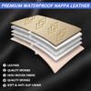 NCCLOVELY Car Seat Covers for Volvo S90 2017-2024 2025,Waterproof Leather Seat Covers 2-Seats Standard,Interior Accessories with Airbag,Automobile Seat Cover Sets for S90(Beige) view 4