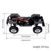 155mm 6.10in Wheelbase Assembled Frame Chassis with 2-Speed Gearbox for Rc Crawler TRX4M Bronco Defender JJRC C8809 c8801 Part view 3