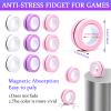 Cevioce Easter Basket Stuffers,9 PCS Magnetic Ring Fidget Toys Set for Adults Teens Boys,ADHD Anxiety Magnetic Fidget Spinner,Birthdays Gifts for Kids Coolest Magnet Stress Relief Toy for 8+ Year Old view 3