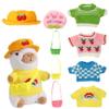 Acgtrick Capybara Plush Toy with 10 Pcs Clothes & Accessories, Dress Up Capybara Plush Toys, Cute Capybara Stuffed Animal with Outfits Birthday Gifts for Boys Girls view 1