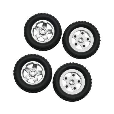 4 Pieces RC Car Tires Rubber Replacement for MN82 82S LC79 1:12 Scale Model DIY Upgrade