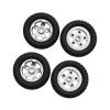 4 Pieces RC Car Tires Rubber Replacement for MN82 82S LC79 1:12 Scale Model DIY Upgrade view 1