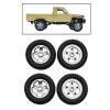 4 Pieces RC Car Tires Rubber Replacement for MN82 82S LC79 1:12 Scale Model DIY Upgrade view 2
