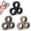 Cevioce 9 PCS Magnetic Ring Fidget Toys Set,ADHD Anxiety Magnetic Fidget Toys Adults Boys,Coolest Fidget Spinner Finger Ring Stress Relief Toy for Teens,Birthdays Easter Gifts for 8+ Year Old Present view 1