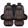 Cscevt Leather Seat Covers for Volkswagen Touareg 2 2008-2009,Premium Car Seat Covers Full Set,Waterproof Car Seat Protectors with Airbag,Comfort Interior Cover Seats for Cars(Black+Brown) view 1