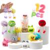 12 PCs Kids Keychains - Keychain Cute for Birthday Goodie Bags Easter Egg Fillers for Kids Easter Egg Stuffers Classroom Party Favors Pinata Toys Keyrings Classroom Prizes Elementary Child Bulk Items view 1
