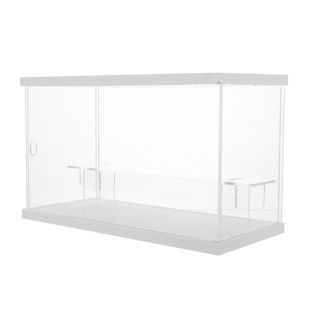 HOODANCOS Acrylic Display Case Figures Dust Storage Showcase for Dolls and Collectibles Compact and Acrylic Construction