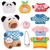 Acgtrick Capybara Plush with 9 Pcs Capybara Costume, Kawaii Dress Up Capybara Stuffed Animal, Dress Up Cute Capybara Plushies for Kids Girls Boys view 1