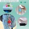 18 PCs Kids Keychains - Keychain Cute for Birthday Goodie Bags Stuffers Easter Egg Fillers for Kids Easter Egg Stuffers Classroom Prizes Elementary Carnival Prizes in Bulk Backpack Treasure Box view 3